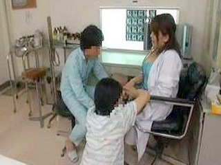 Fucking hell! Busty Nippon doctor getting nutted by jealous inmates at XXX Tokyo Hospital.